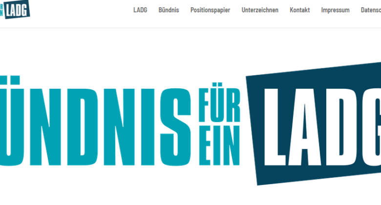 Screenshot Website ladg.jetzt