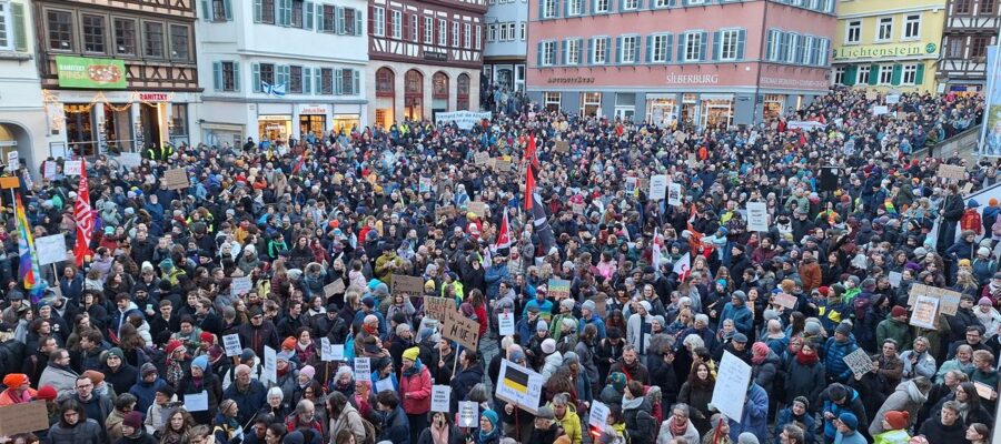 Demonstration Tübingen 31.1.25